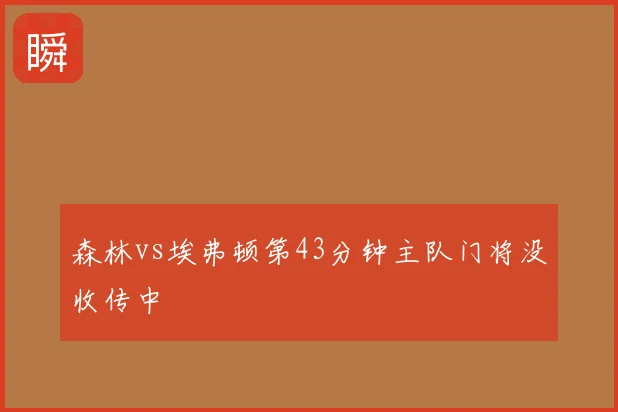 森林vs埃弗顿第43分钟主队门将没收传中